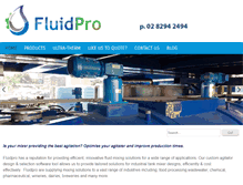 Tablet Screenshot of fluidpro.com.au